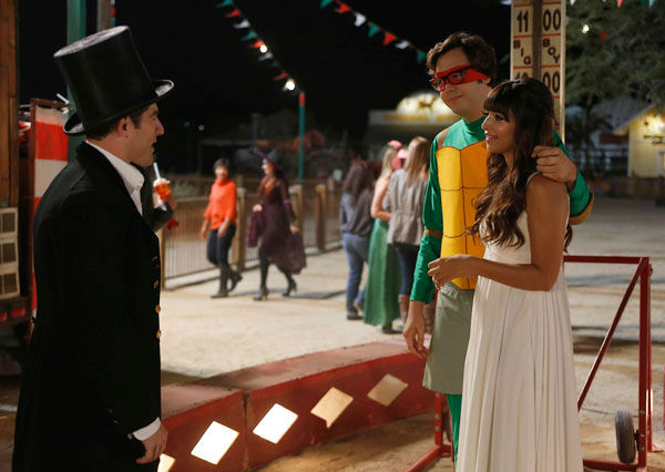 Max Greenfield, Hannah Simone and Nelson...