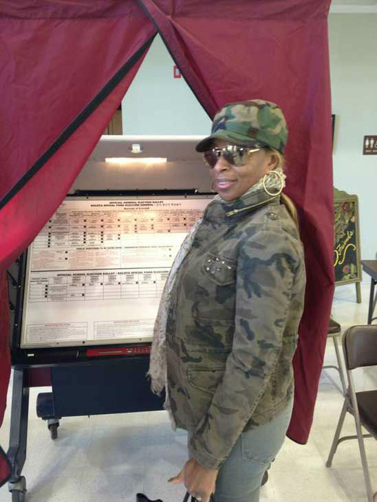 Mary J. Blige appears in a Twitter photo posted...