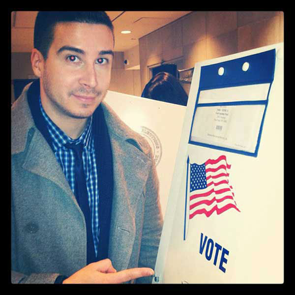 Vinny Guadagnino appears in a Twitter photo...