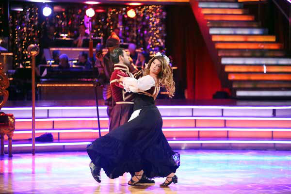Kirstie Alley and Maksim Chmerkovskiy appear in a still from 'Dancing With The Stars: All-Stars' on November 5, 2012.