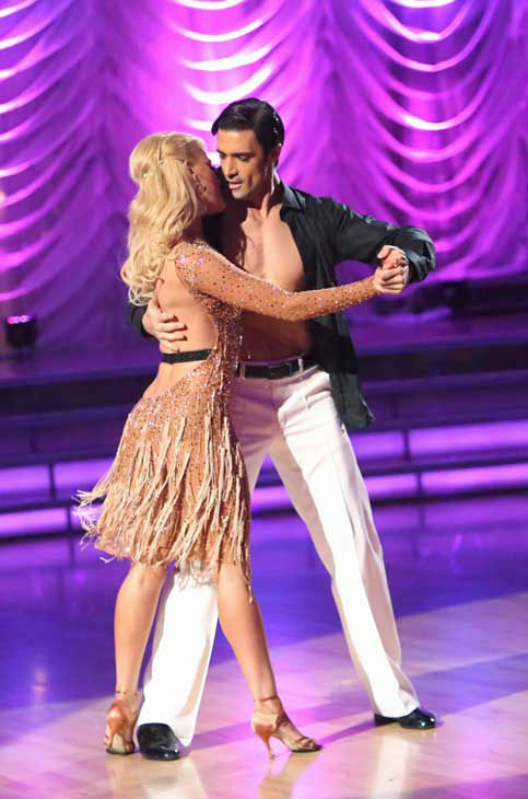 Gilles Marini and Peta Murgatroyd appear in a...