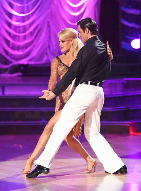 Gilles Marini and Peta Murgatroyd appear in a...