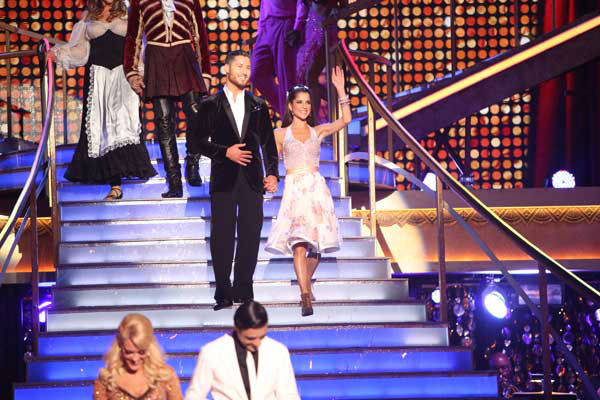 Kelly Monaco and Valentin Chmerkovskiy appear in...