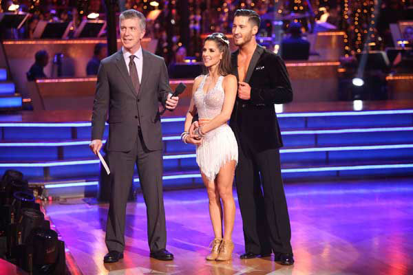 Kelly Monaco and Valentin Chmerkovskiy appear in...