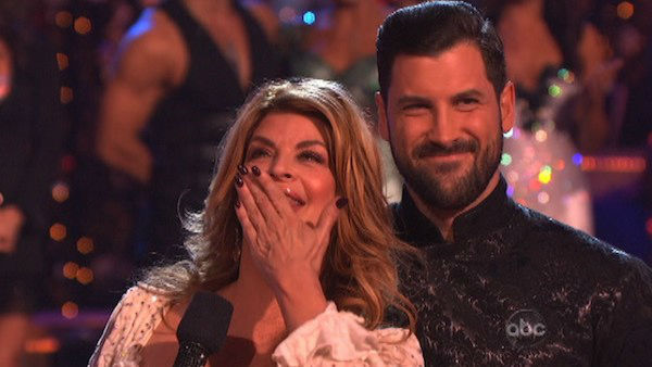 Actress Kirstie Alley and her partner Maksim...
