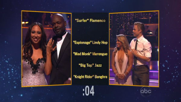 Emmitt Smith and Cheryl Burke appear in a still...
