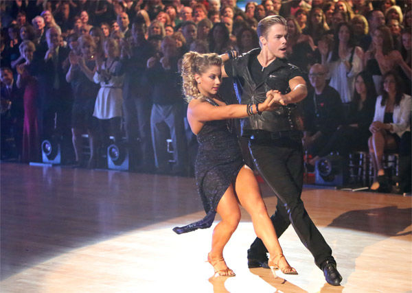 Olympic gymnast Shawn Johnson and her partner...