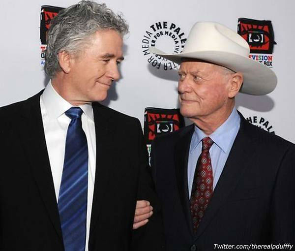 Duffy and Hagman in an undated photo from...