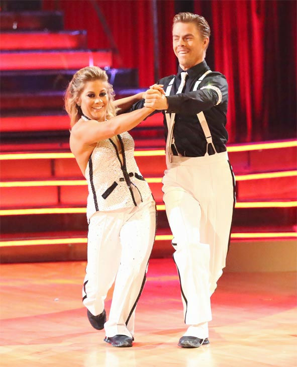 Olympic gymnast Shawn Johnson and her partner...