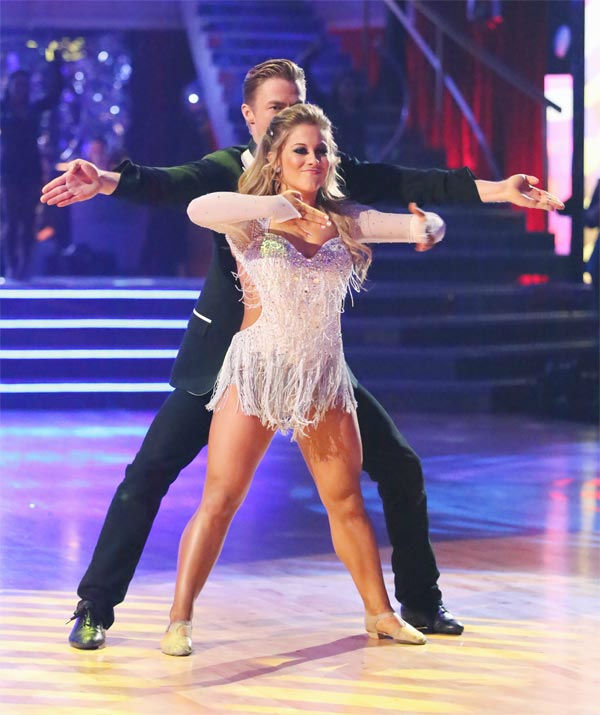 Olympic gymnast Shawn Johnson and her partner...
