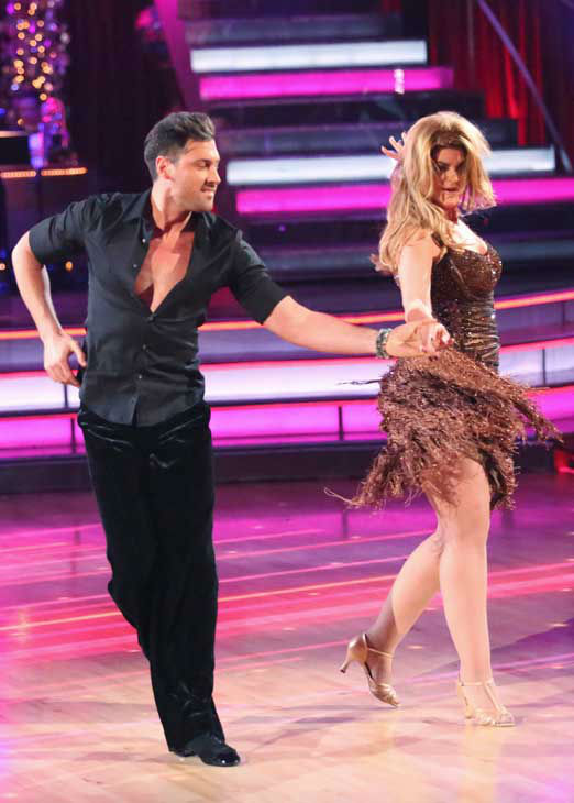 Actress Kirstie Alley and her partner Maksim...