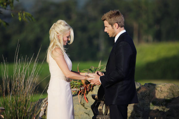 Brad Womack puts his Neil Lane engagement ring...