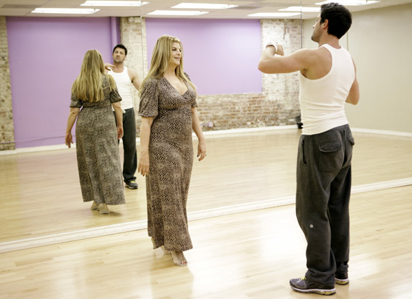 Kirstie Alley and partner Maksim Chmerkovskiy...