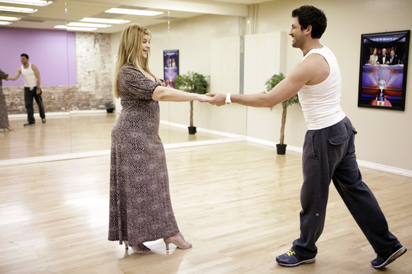 Kirstie Alley and partner Maksim Chmerkovskiy...