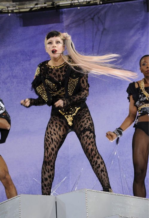 Lady Gaga performs live in Central Park to kick...
