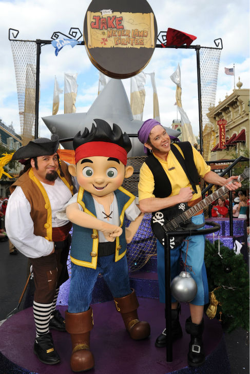 Pirate character actors appear at the 2011...