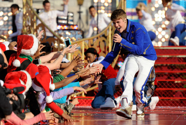 Justin Bieber appears at the 2011 Disney Parks...