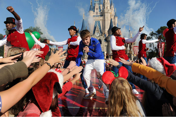 Justin Bieber appears at the 2011 Disney Parks...