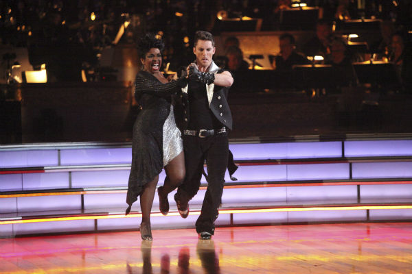 Gladys Knight and her partner Tristan MacManus...
