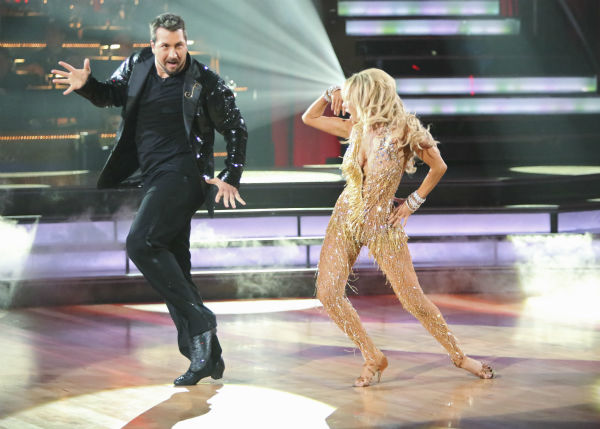 Joey Fatone and Kym Johnson appear in a still...
