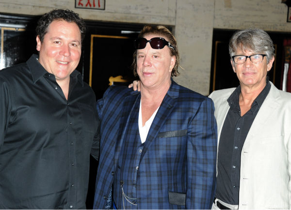 Actors Jon Favreau, Mickey Rourke and Eric...