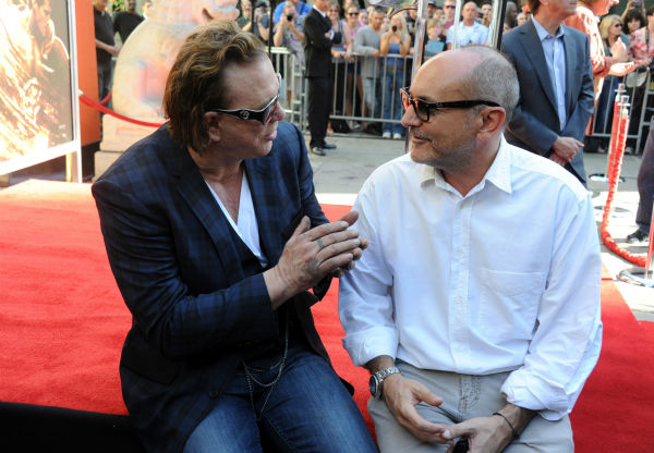 Actor Mickey Rourke and producer Gianni Nunnari...