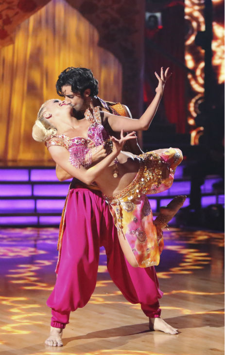 French actor Gilles Marini and his partner Peta...