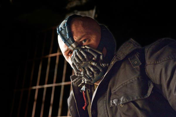 Tom Hardy appears as Bane in 'The Dark Knight...