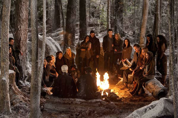 The cast appears in a scene from the 2012 movie...