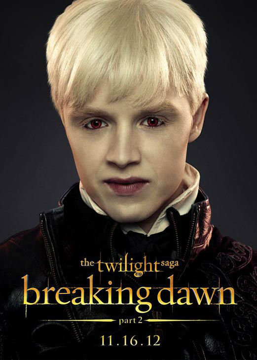 Noel Fisher who portrays Vladimir of the Romanian coven in 'The Twilight Saga: Breaking Dawn - Part 2,' appears in a cast poster for the film, which is slated for release on November 16, 2012.