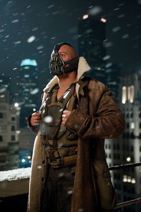 Tom Hardy appears as Bane in 'The Dark Knight...