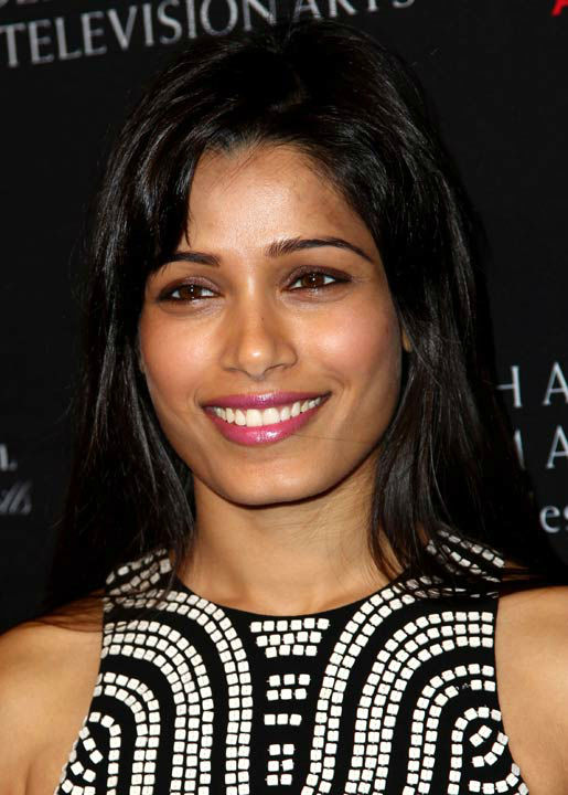 Freida Pinto arrives at the BAFTA Awards Season...