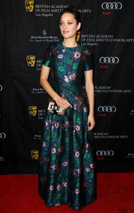 Marion Cotillard arrives at the BAFTA Awards...