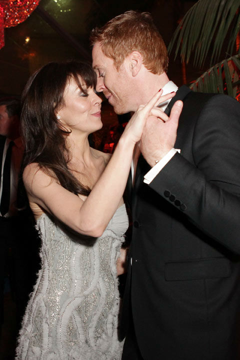 Damian Lewis (R) and Helen McCrory attends The...