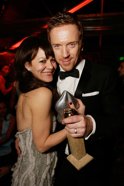 Damian Lewis (R) and Helen McCrory attend The...