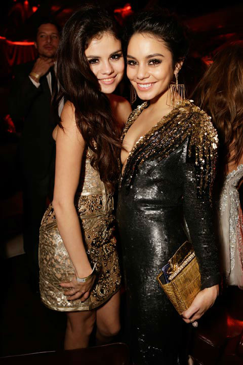 Selena Gomez and Vanessa Hudson attend The Weinstein Company's 2013 Golden Globe Awards after party presented by Chopard, HP, Laura Mercier, Lexus, Marie Claire, and Yucaipa Films held at The Old Trader Vic's at The Beverly Hilton Hotel on January 13