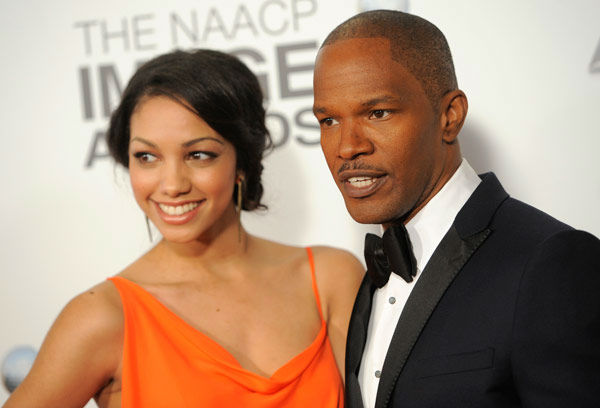 Jamie Foxx and guest arrive at the 44th Annual...