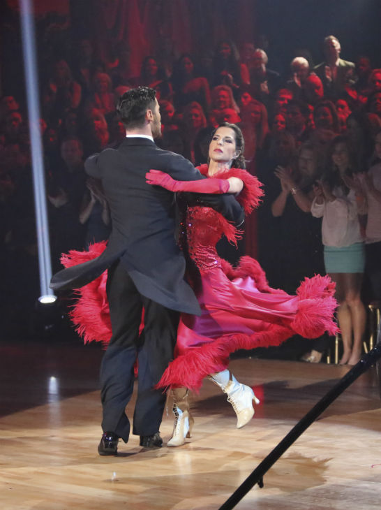 'General Hospital' actress Kelly Monaco and her partner Valentin Chmerkovskiy received 27 out of 30 points from the judges for their Tango on 'Dancing With The Stars: All-Stars,' which aired on October 29, 2012.