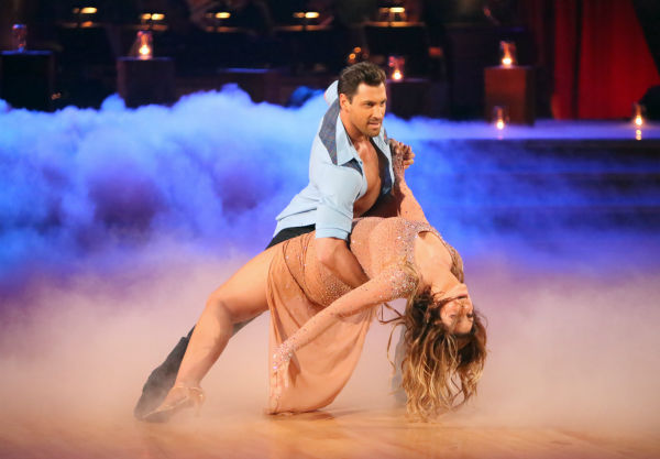 Kirstie Alley and her partner Maksim Chmerkovskiy received 27.5 out of 30 points from the judges for their Rumba on 'Dancing With The Stars: All-Stars,' which aired on October 29, 2012.