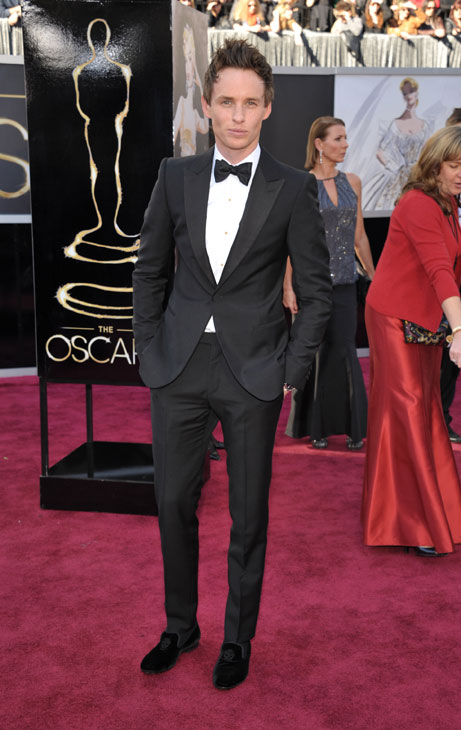 Actor Eddie Redmayne arrives at the 85th Academy...