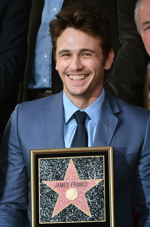 Actor James Franco attends a ceremony honoring...