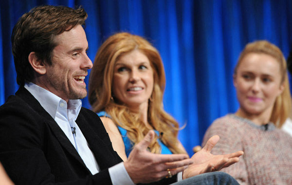 Photo of Connie Britton and Charles Esten taken...
