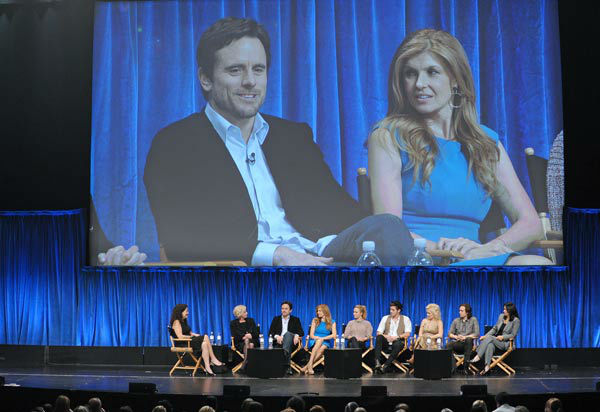 Photo of Connie Britton and Charles Esten during...