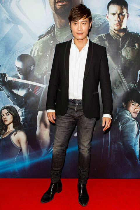 Byung-Hun Lee arrives at 'G.I.Joe: Retaliation'...