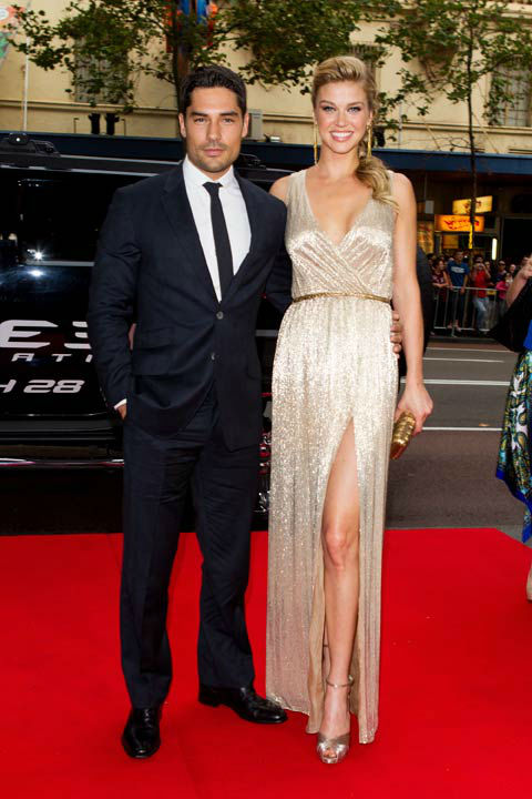 DJ Cotrona and Adrianne Palicki arrive at...