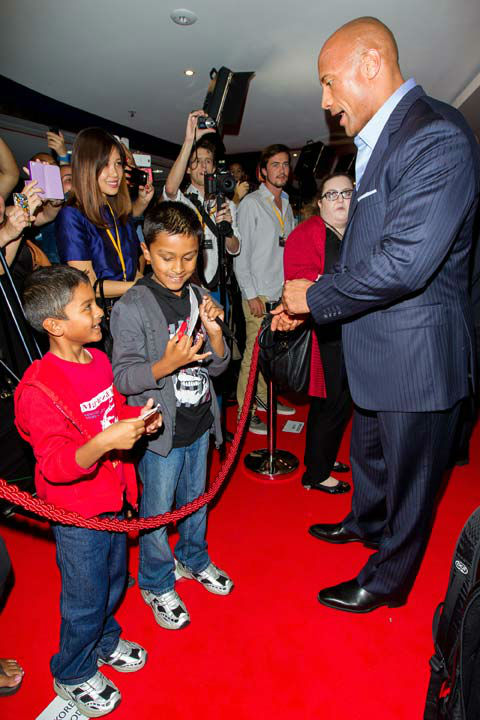 Dwayne Johnson arrives at 'G.I.Joe: Retaliation'...