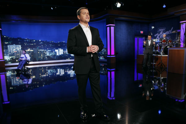 Matt Damon appears on 'Jimmy Kimmel Live!,'...