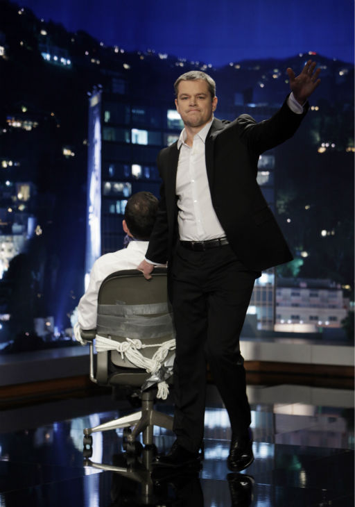 Matt Damon appears on 'Jimmy Kimmel Live!,'...