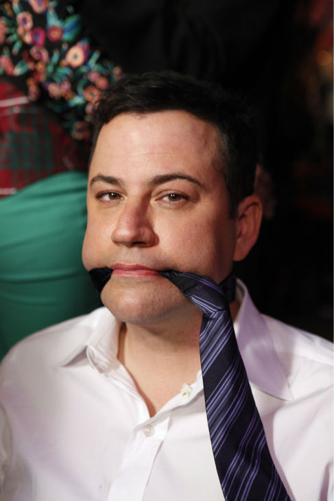 Jimmy Kimmel appears on ABC's 'Jimmy Kimmel Live!,' renamed 'Jimmy Kimmel Sucks,' after Damon hijacked the show on Jan. 24, 2013.