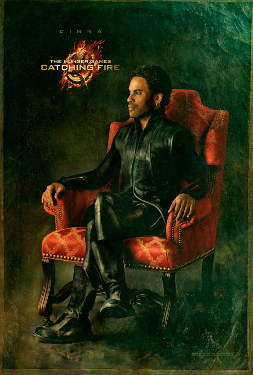 Lenny Kravitz poses as Cinna in 'The Capitol...
